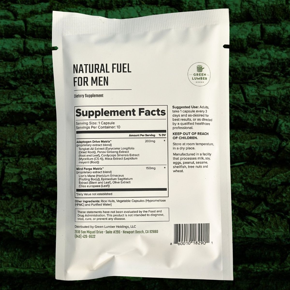 Green Lumber - Natural Fuel For Men 10 capsules