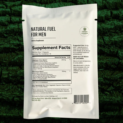 Green Lumber - Natural Fuel For Men 10 capsules
